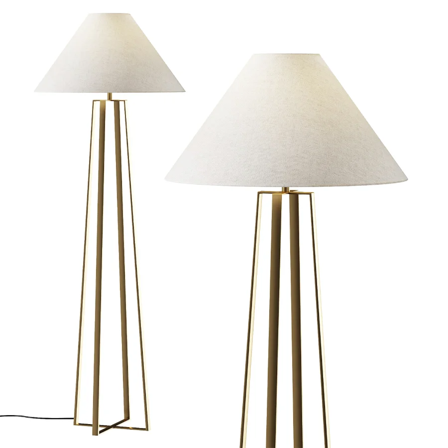 Pottery Barn Emmett Metal Tripod Floor Lamp Image 1