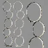 Nordic Ring Design Led Floor Lamp - Thumbnail 3