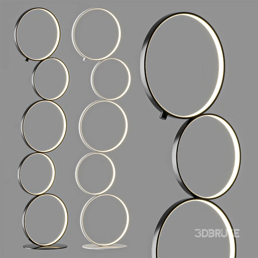 Nordic Ring Design Led Floor Lamp Image 3