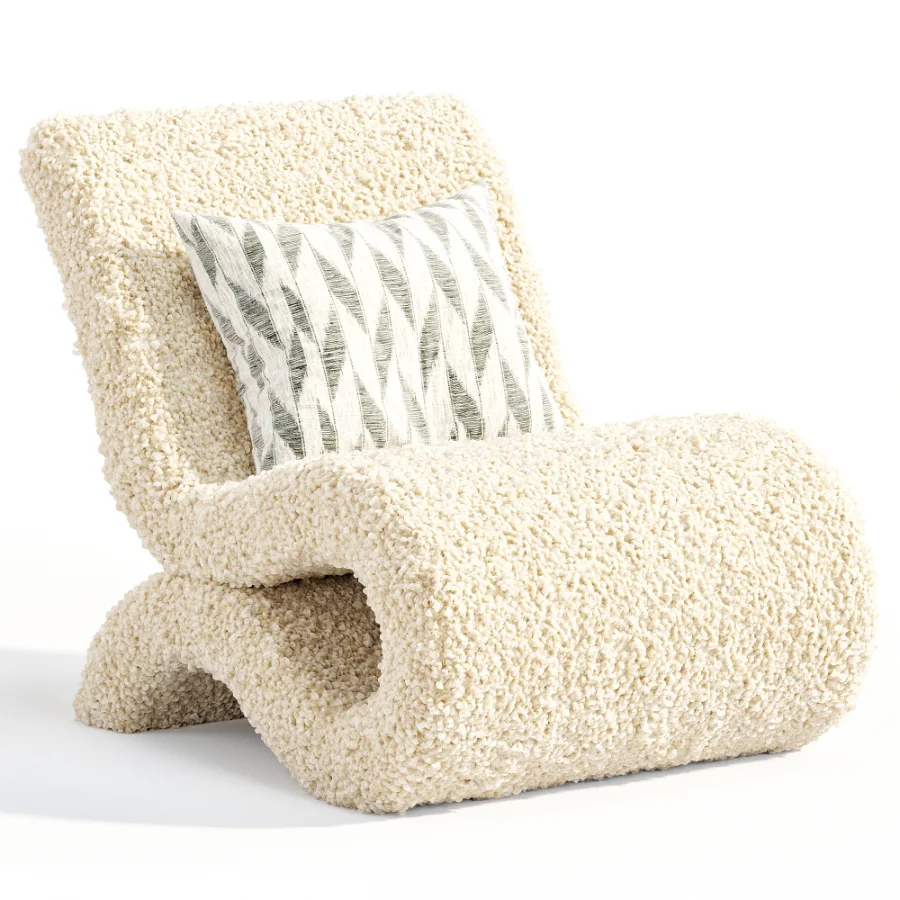 Desiree Boucle Armchair By Meridian Image 1