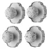 Flower Shape Round Glass Wall Lamp White Ceramic Opal NineLighting - Thumbnail 4