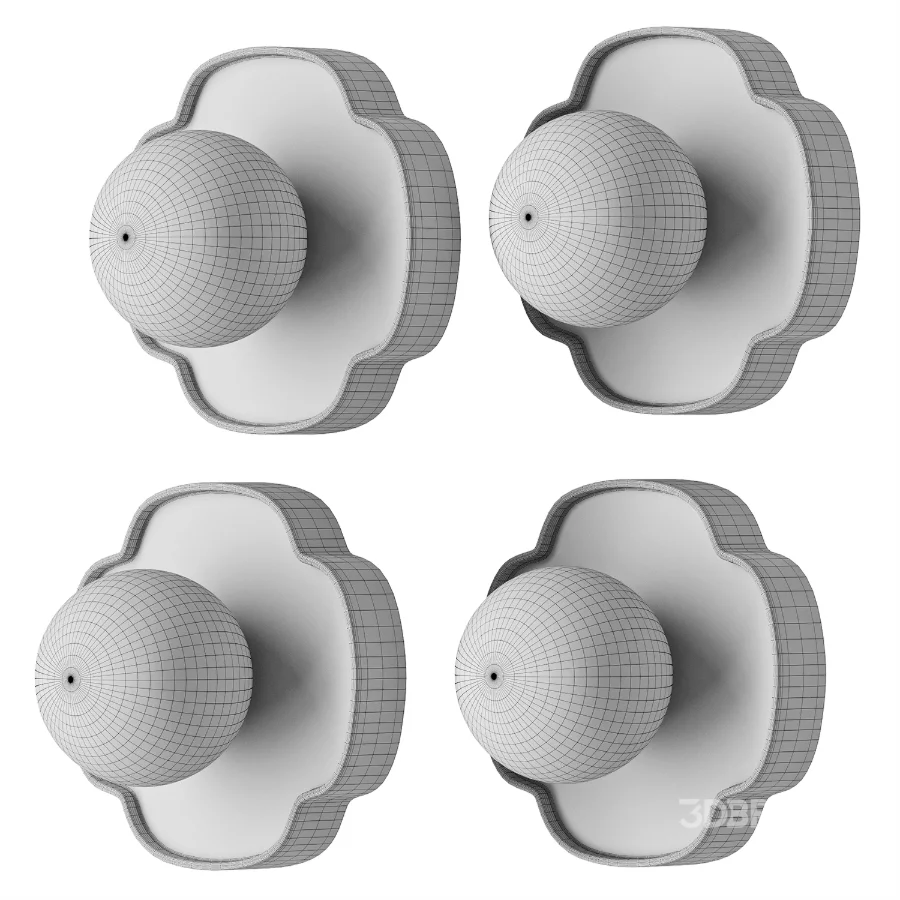 Flower Shape Round Glass Wall Lamp White Ceramic Opal NineLighting Image 4