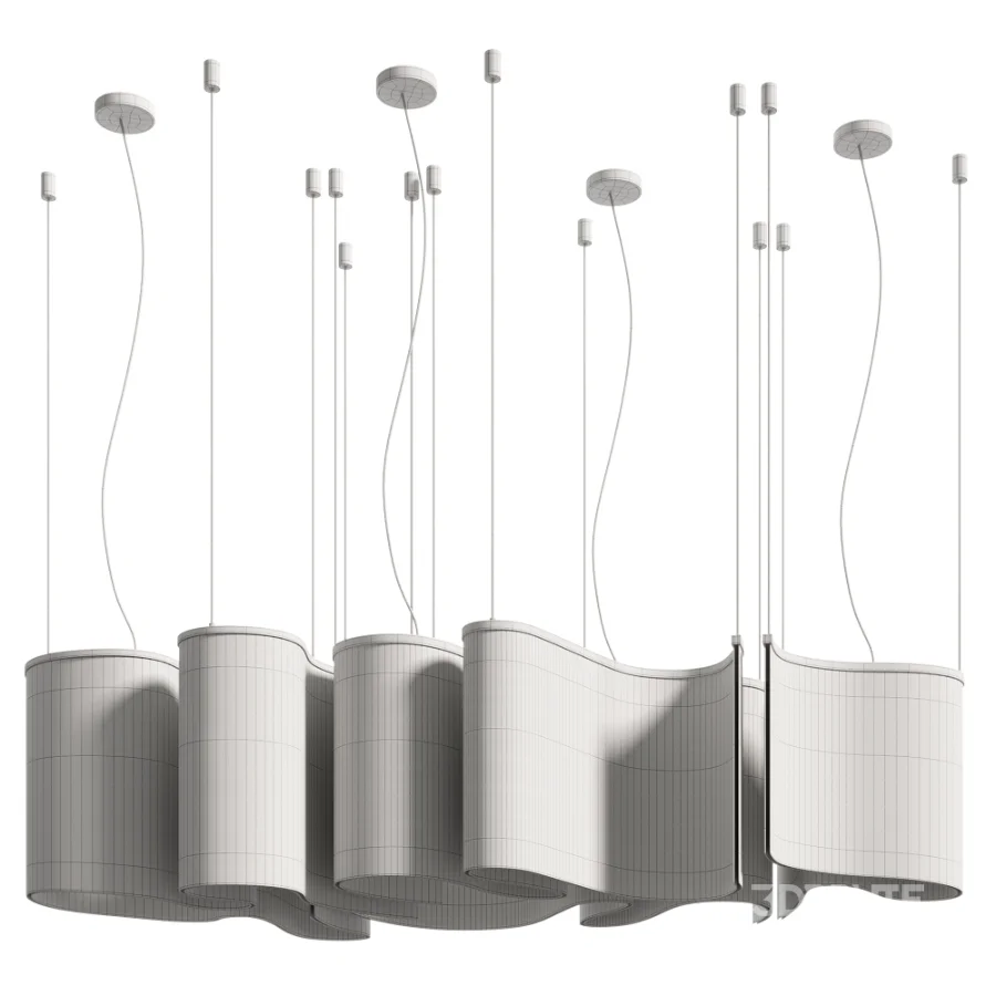 Люстра Волнение Fabric Chandelier Image 2