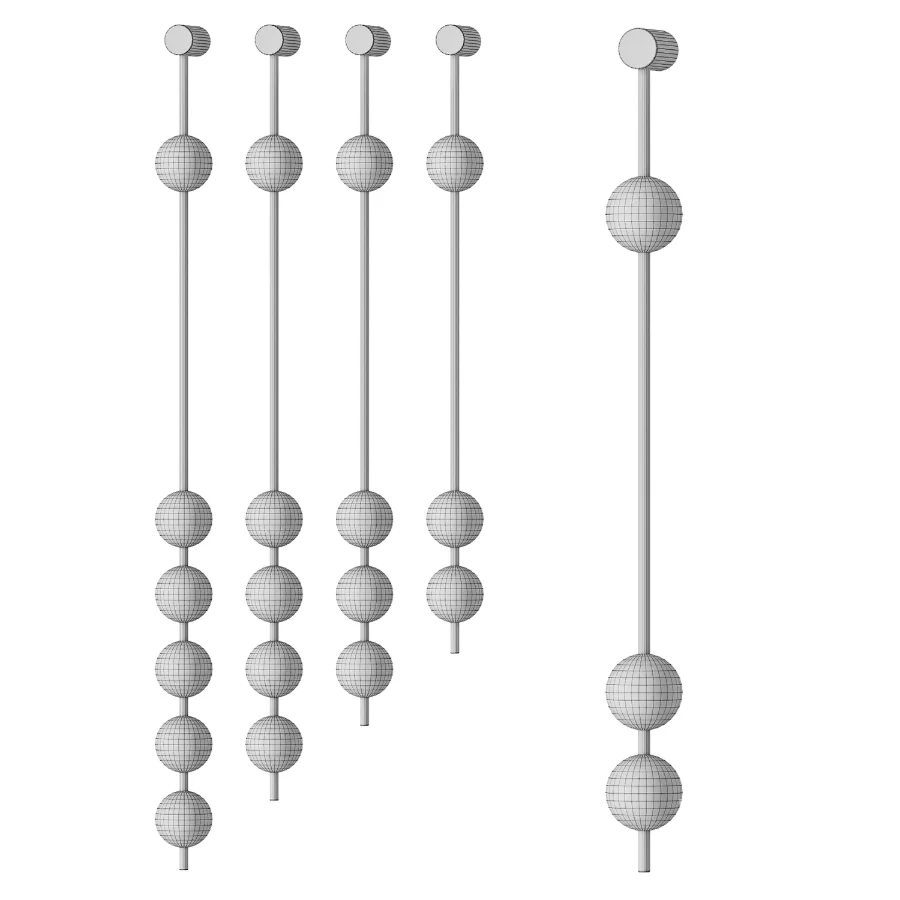 Vertical Balls Wall Lamp Image 5