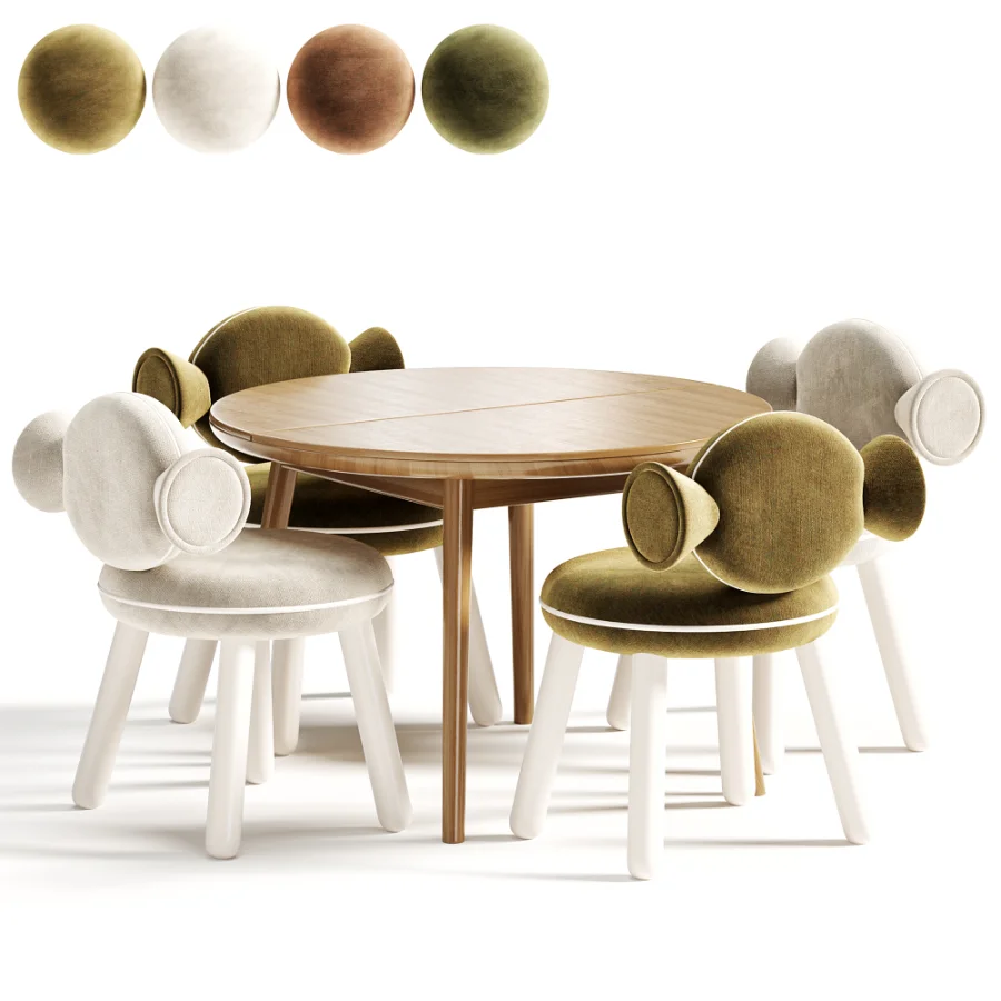 Детский стол и стулья Bonbon Chair By Circu Image 7