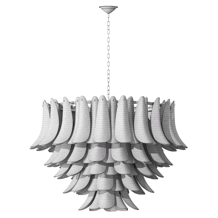Large Modern Italian Murano Chandelier Palma EL151 Image 4