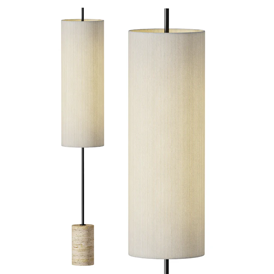 Delmare Matte Column Floor Lamp Image 1