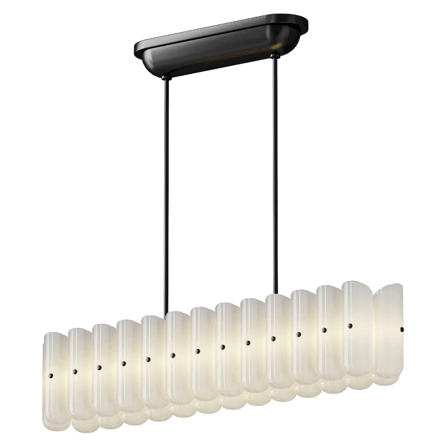 Rejuvenation Roll and Hill Lorna Linear Chandelier Image 3