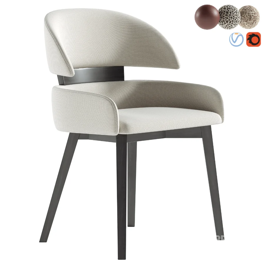 Wingback Dining Chair Image 1