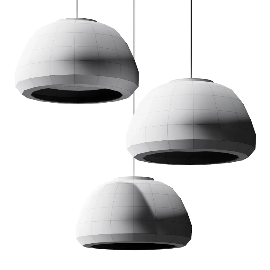 Modern Milk Glass Jelly Pendant Light Image 5