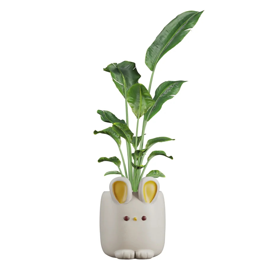 Bird_Paradise_Banana_Whismsical_Bunny_Rabbit Image 3