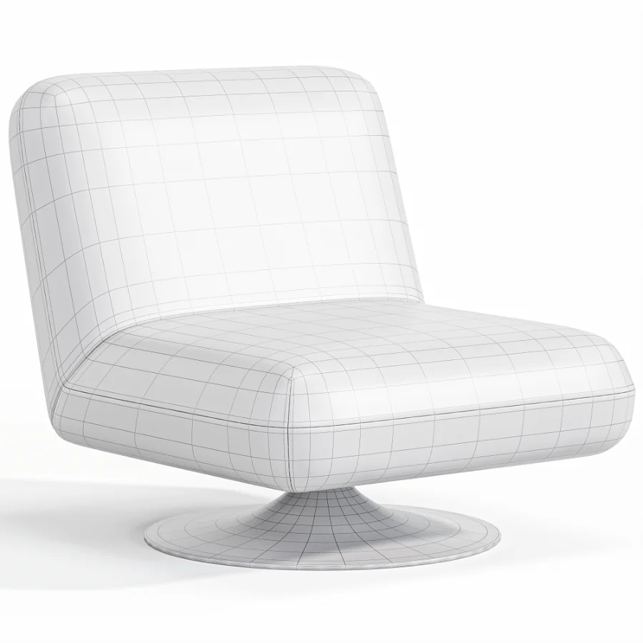 Swivel Accent Chair By ZaraHome Image 3