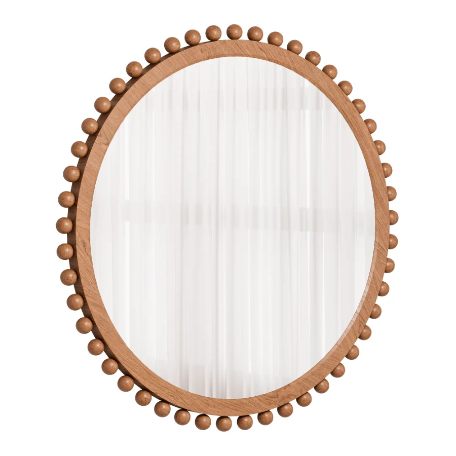 Augustine Solid Wood Flat Wall Mirror 07 Image 3