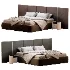 Rectangle bed with wide headboard - Thumbnail 2
