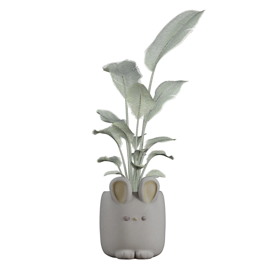 Bird_Paradise_Banana_Whismsical_Bunny_Rabbit Image 2