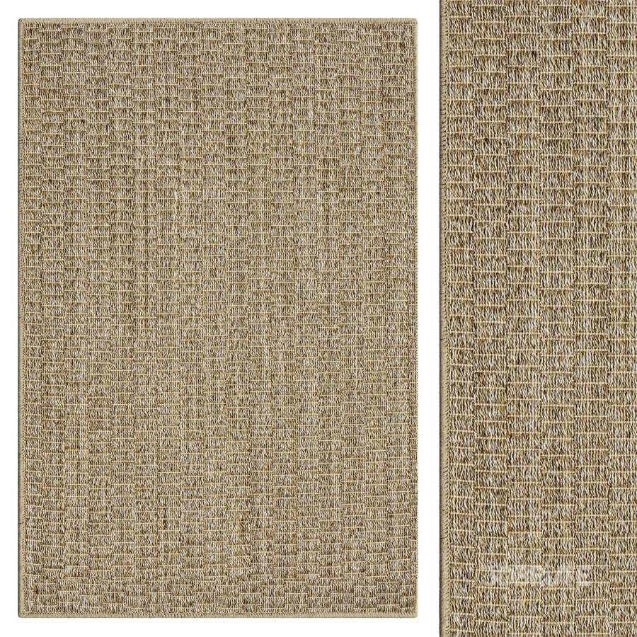 Wicker Natural Woven Sisal Rug Image 1