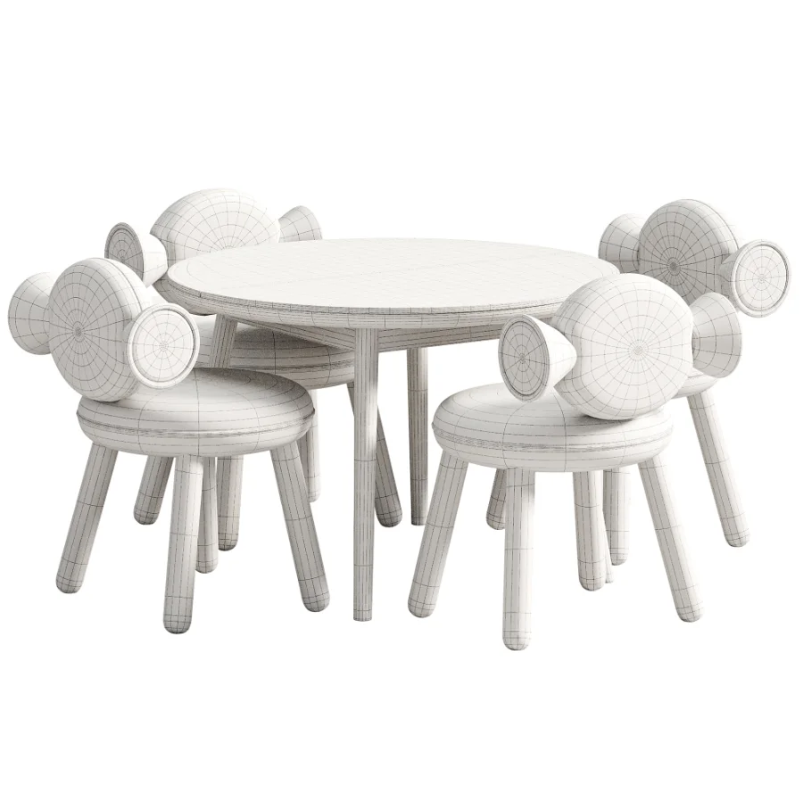 Детский стол и стулья Bonbon Chair By Circu Image 4