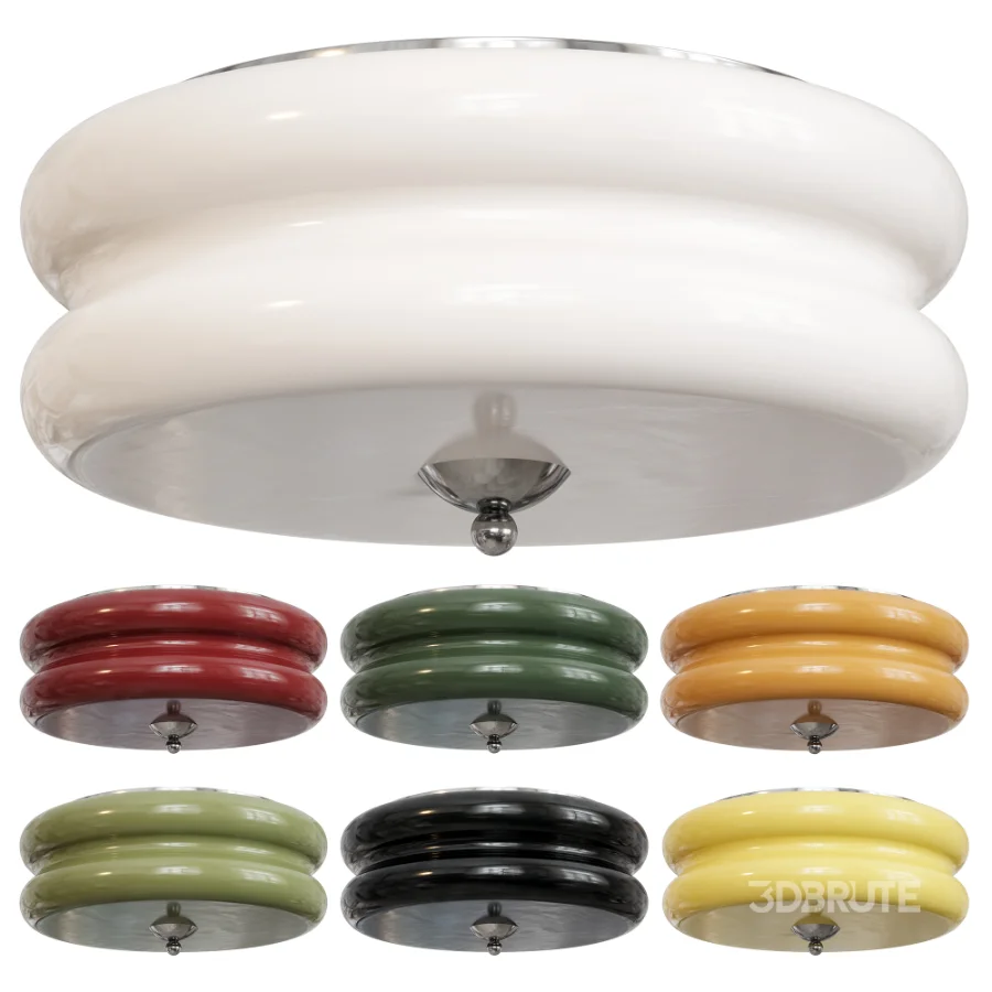 Art Deco Vintage Ceiling Light Image 2
