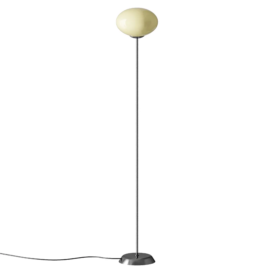 Zara Home Glass and Metal Floor Lamp Image 2