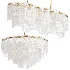 Round Ribbed Glass Chandelier By Garda Decor - Thumbnail 1