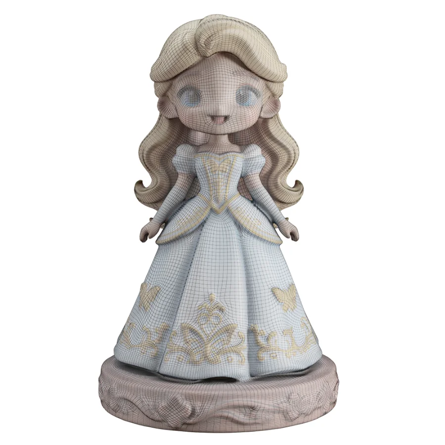 Stylized Elsa Girl Character Kid Cartoon Image 1