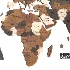 Wooden World Map Wall Decor - Thumbnail 4