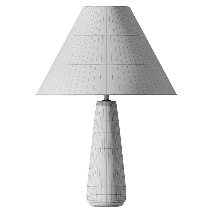 Polar White Cement Table Lamp Image 2