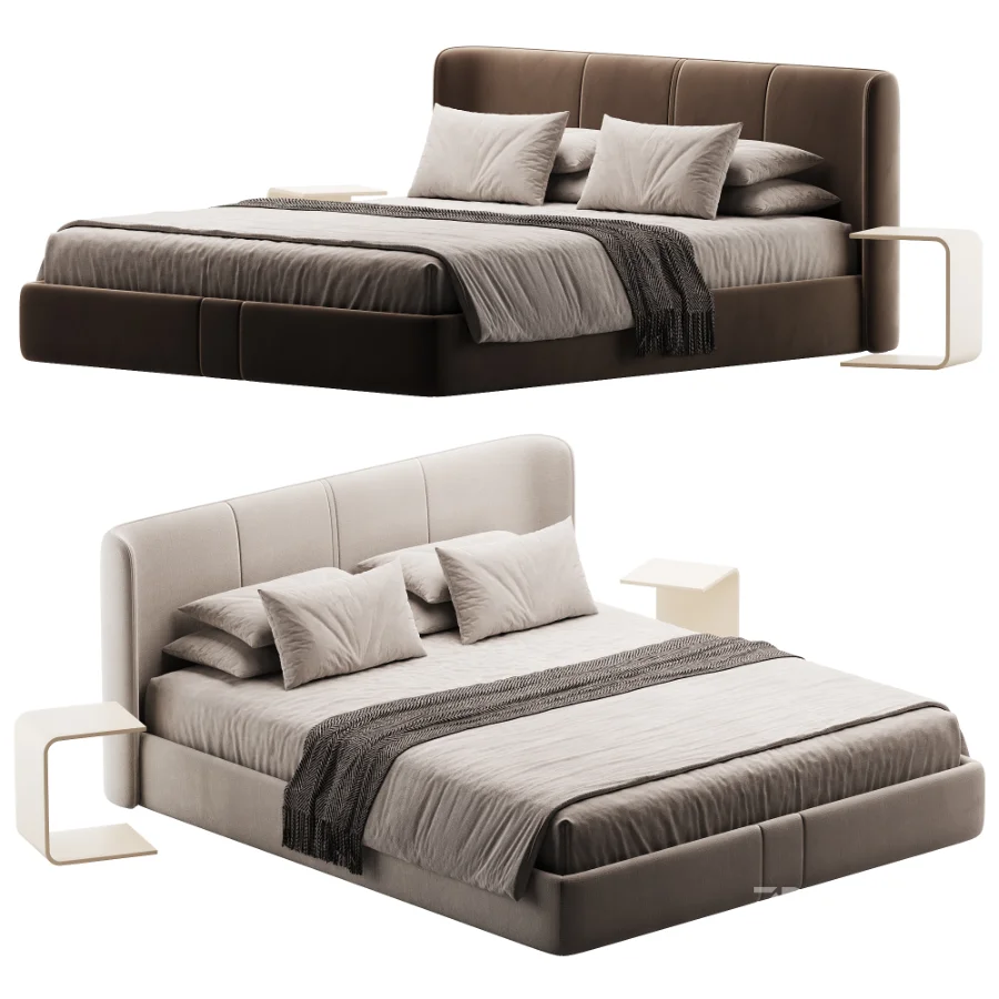 Arden Upholstered King Storage Bed Image 1