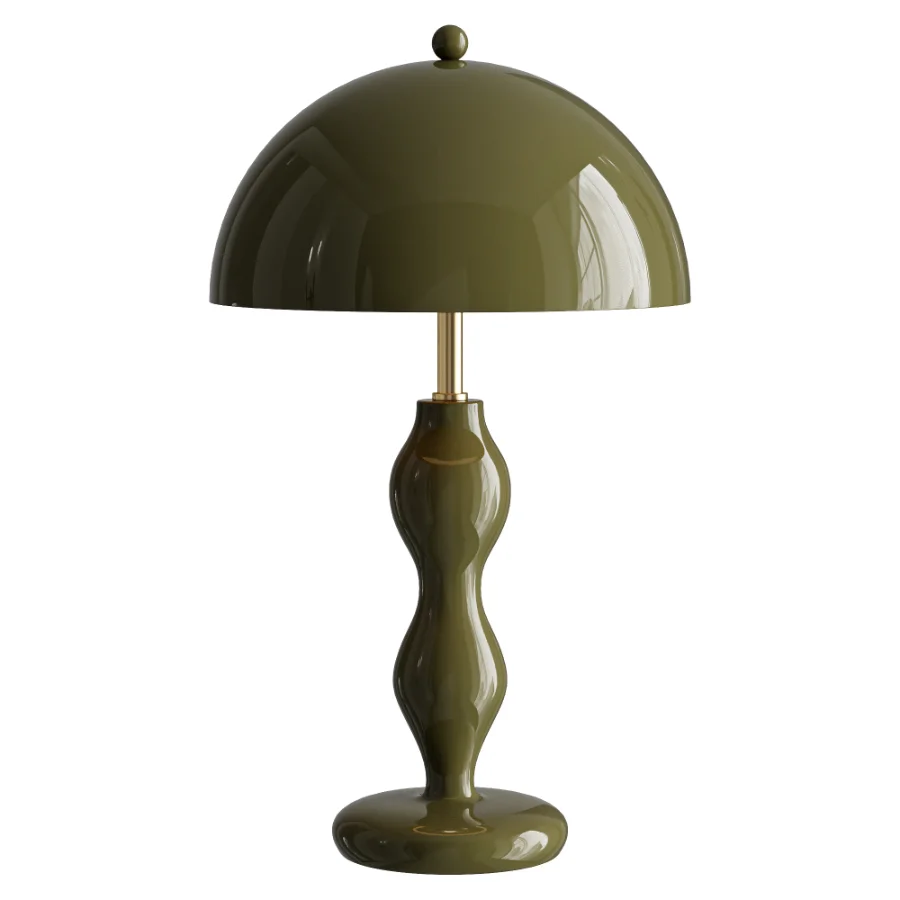 NV Gallery Powers Olive Green Table Lamp Image 1