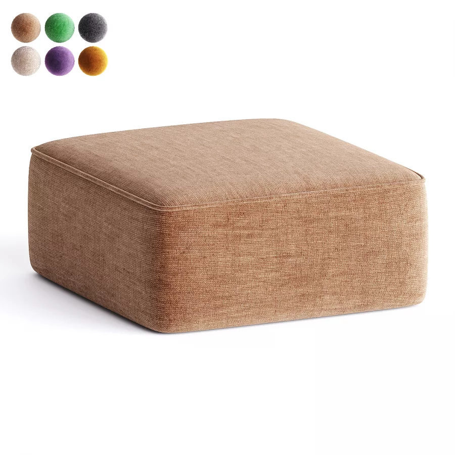 pouf brown leopold Image 6