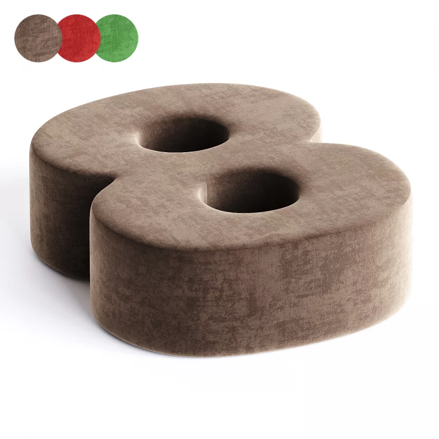 numbers 8 pouf Image 3