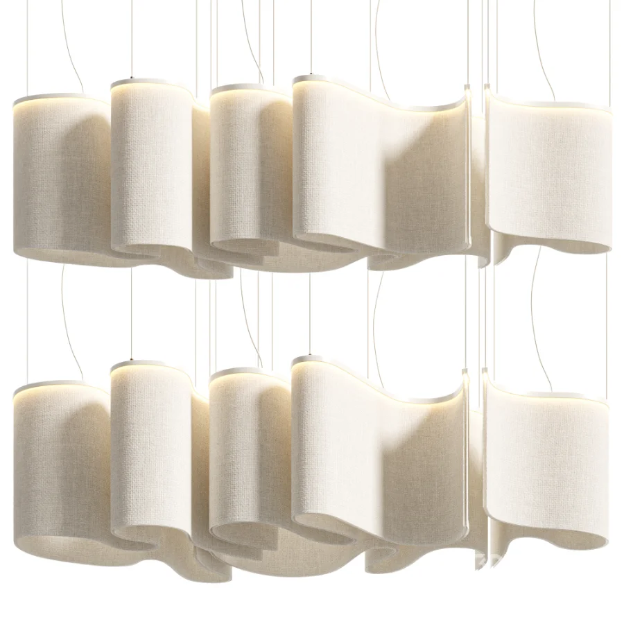 Люстра Волнение Fabric Chandelier Image 4