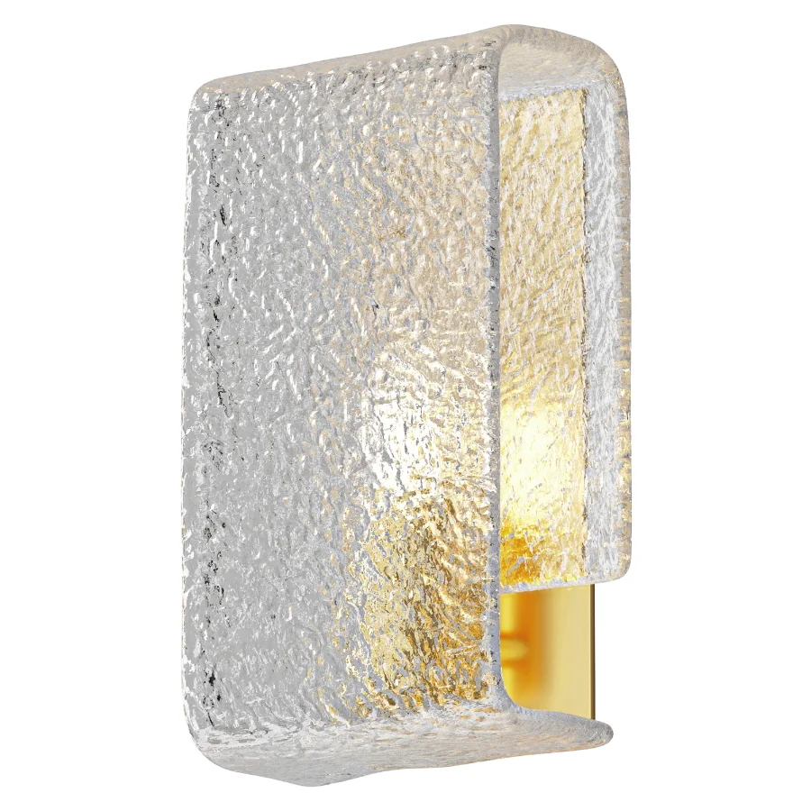 Kalmar Square Glass Wall Light Image 1