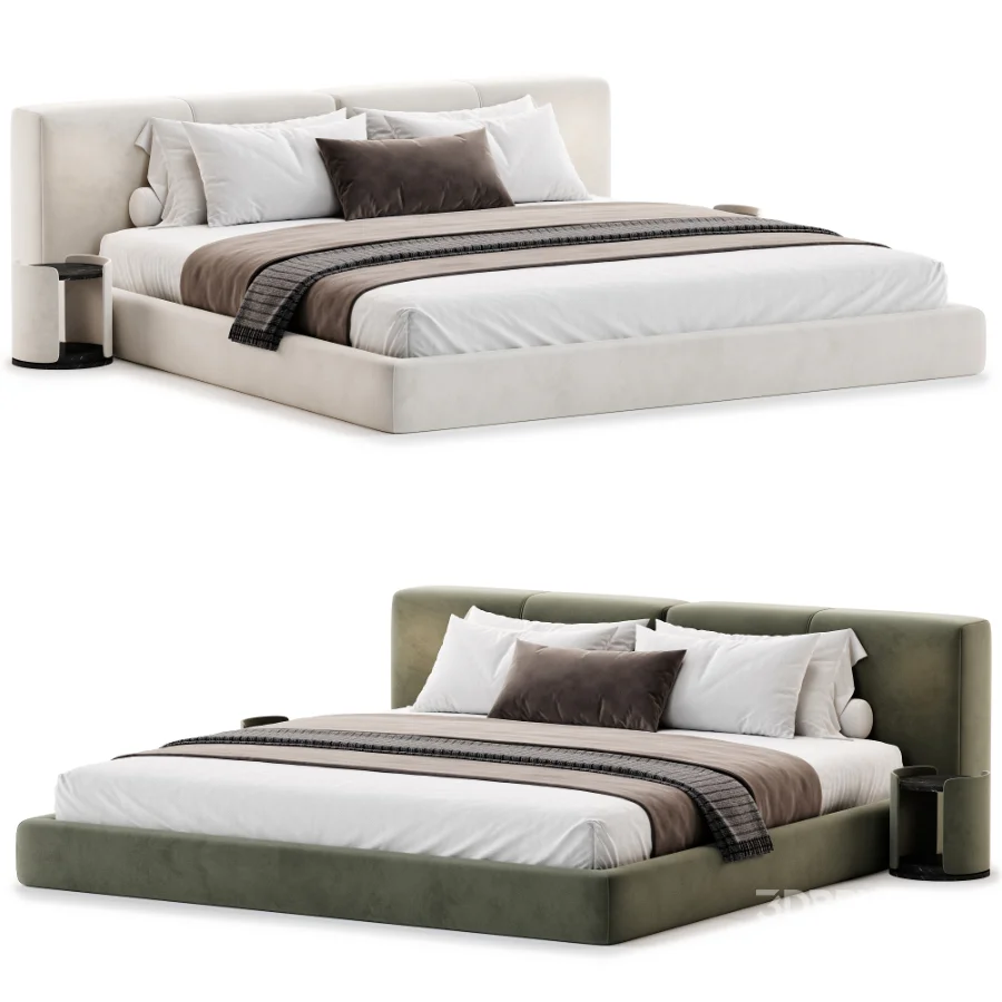 Lazy Bed with Horizontal Modern Image 1