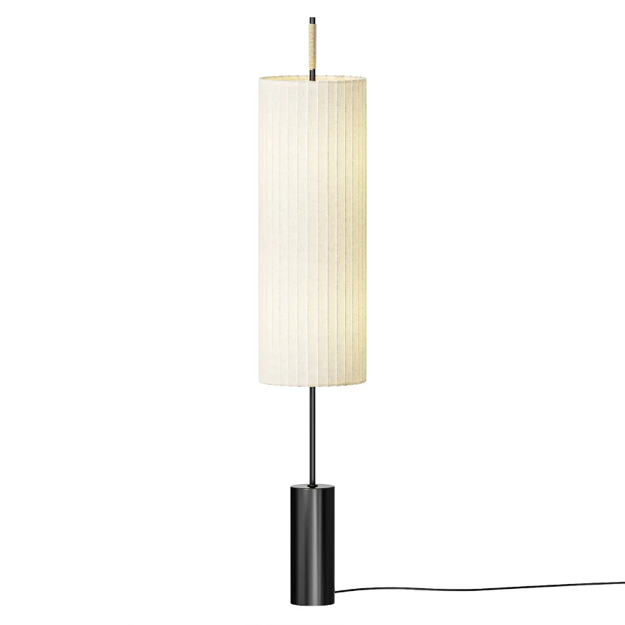 Santa & Cole Dorica Floor Lamp Brown Natural Image 2