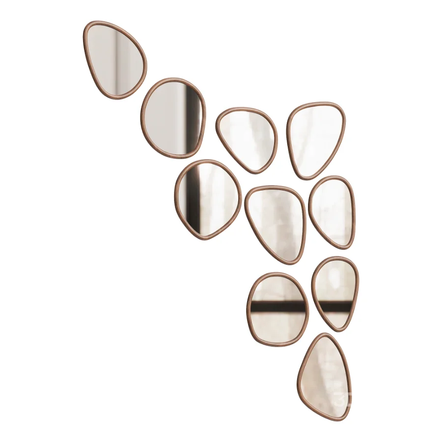 Organic Shapes Mirror Set Image 2