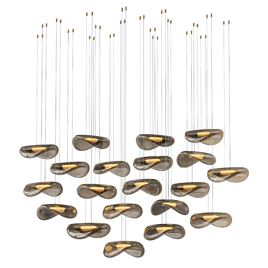 Organic Glass Pendant Light Image 2