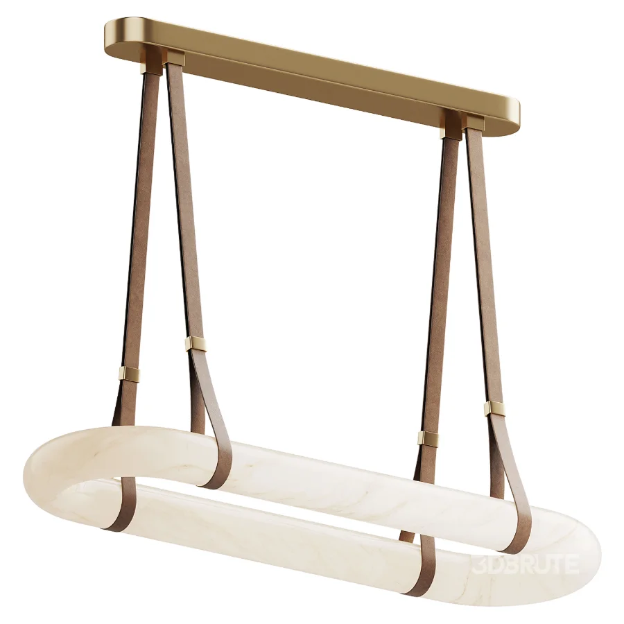 Circle Alabaster Chandelier Image 1