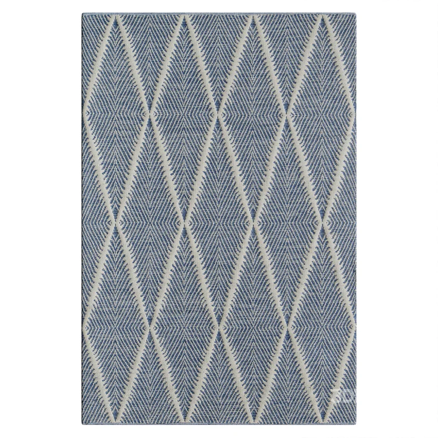 River Geometric Handmade Flatweave Area Rug Image 2