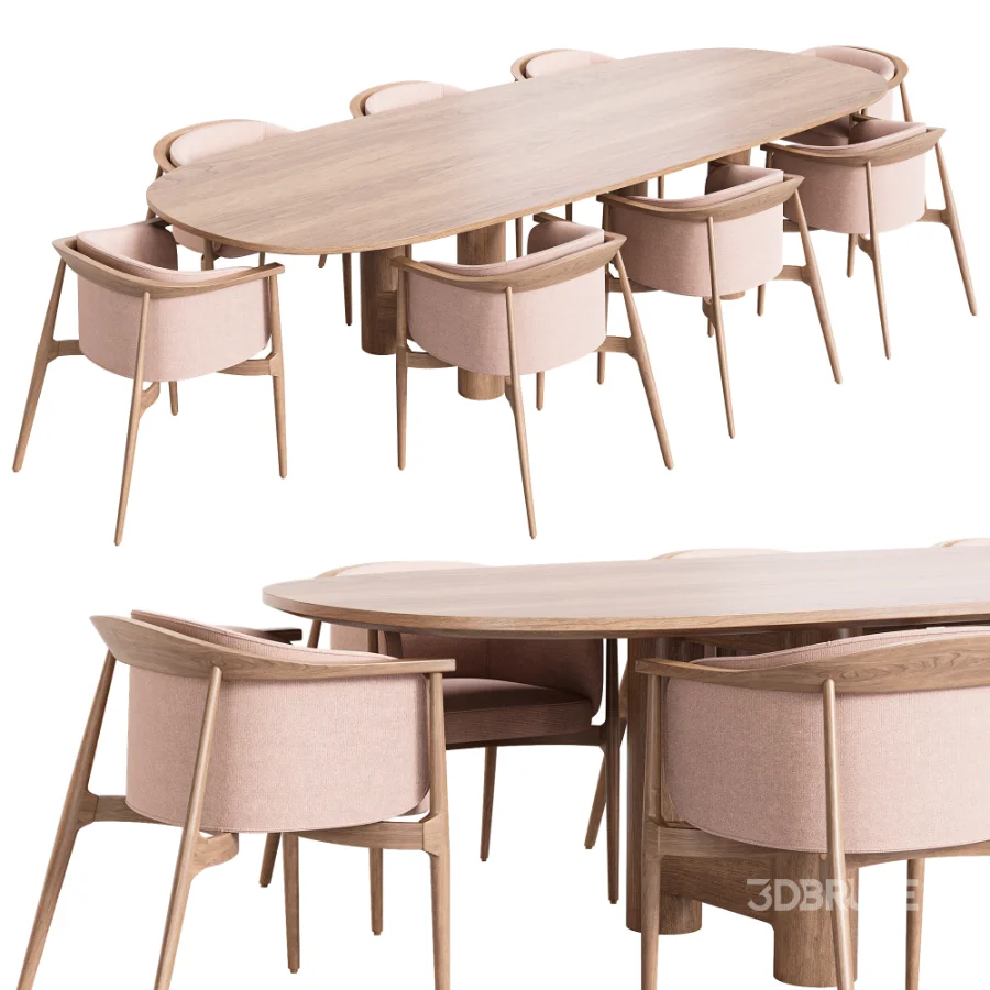 Arya K Chair and Onis Dining Table Image 2