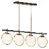 Carlyn Brass Black Island Chandelier Possini Euro - Thumbnail 2