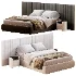Tesoro bed with wide headboard - Thumbnail 1