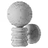 Zen Glow Travertine Wall Lamp - Thumbnail 3