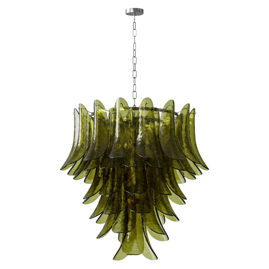 Small Green Petalo Chandelier Image 3