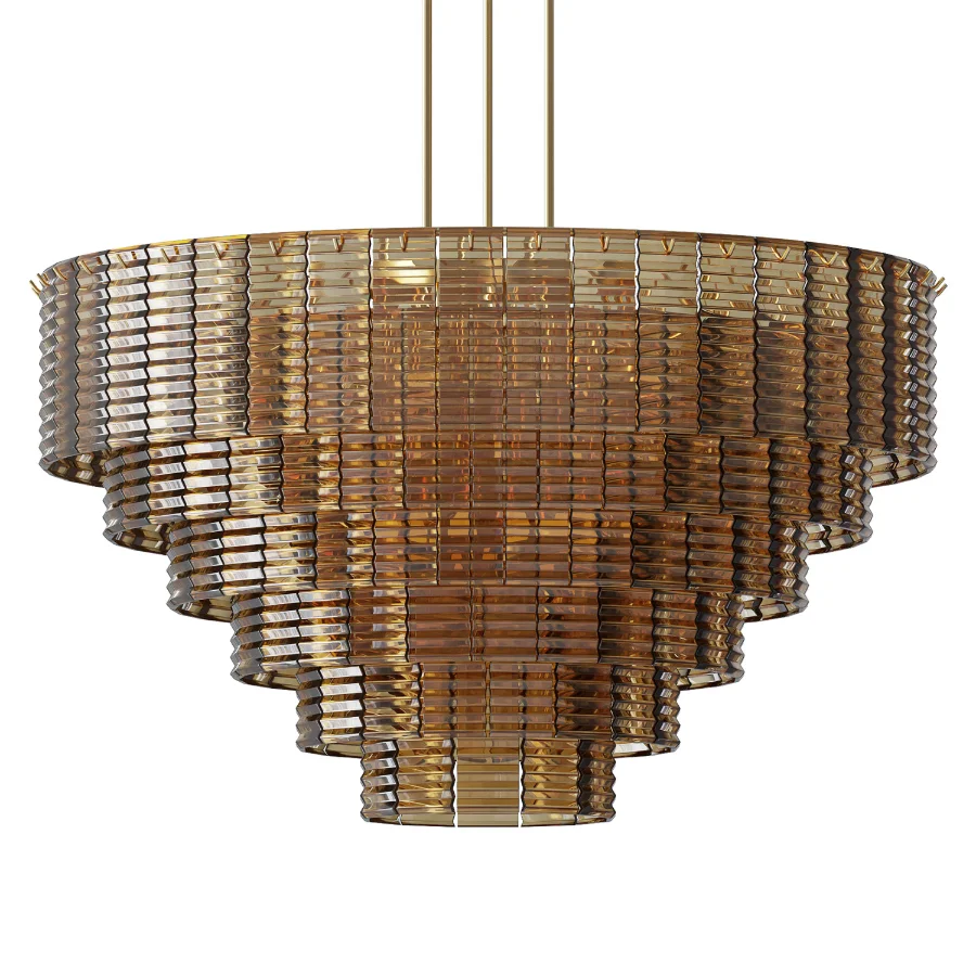 Sirene Smoke Glass Round Chandelier 41 Image 1