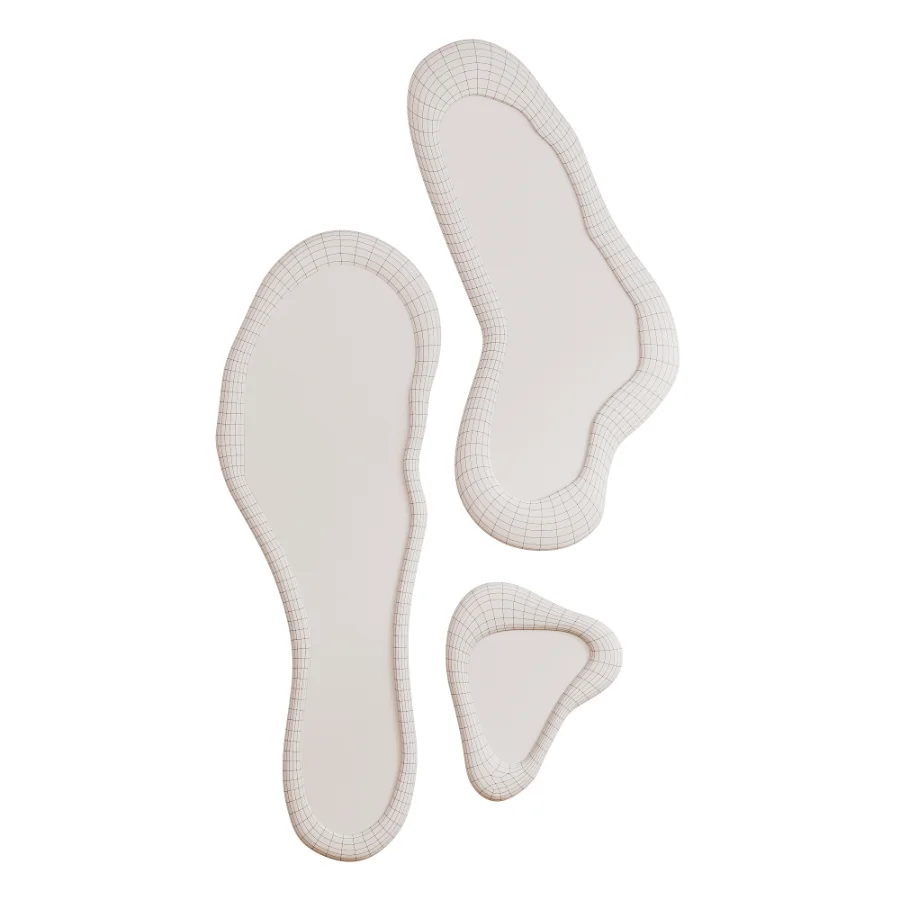 Irregular Organic Wooden Wall Mirror Set Image 4