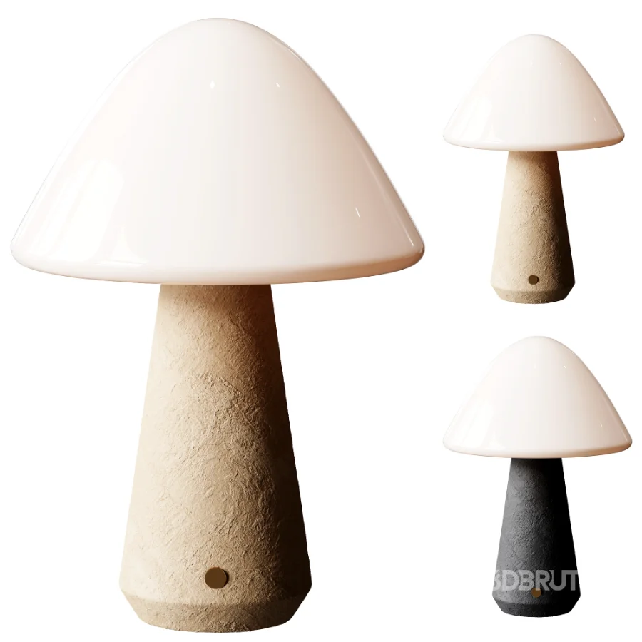 West Elm Illaria Cordless Mushroom Table Lamp Image 1