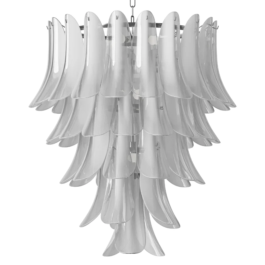 Murano Glass Leaf Chandelier Image 3