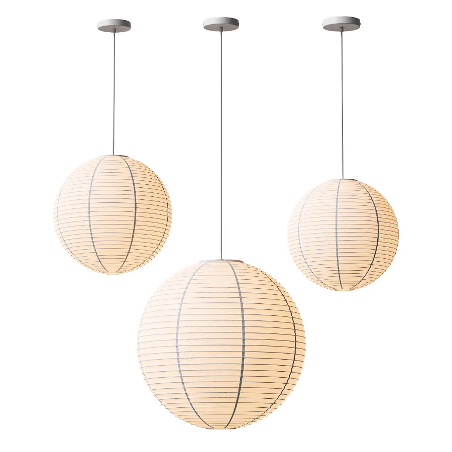 HAY Paper Shade Round Pendant Lamps Image 2
