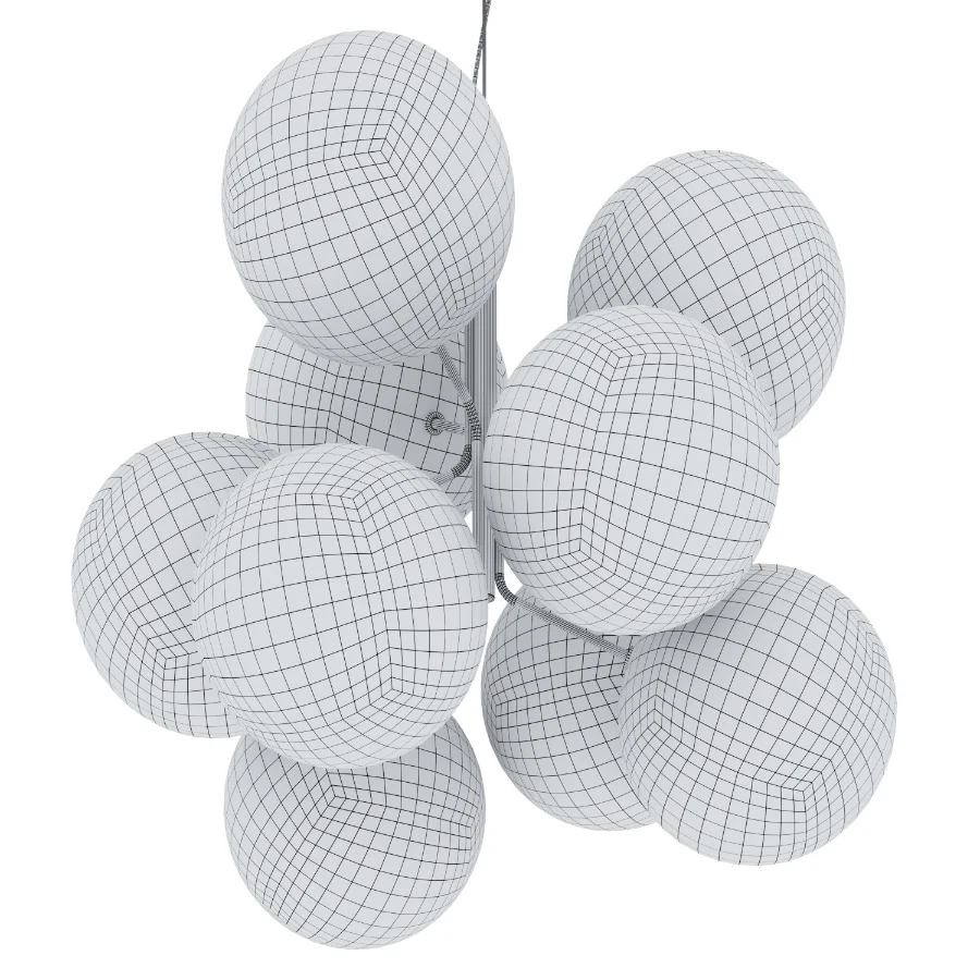 Bolle Cielo 9 Spheres Suspension Lamp Image 3